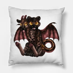 Chimera Cubs: Red Jaguar Pillow