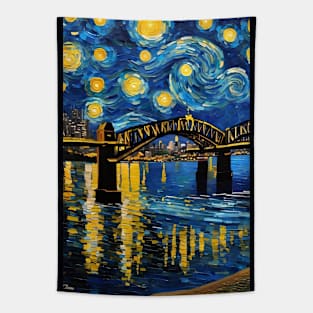 Vincent van Gogh starry night style Sydney Tapestry