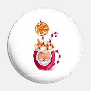 Christmas Santa Mug Pin