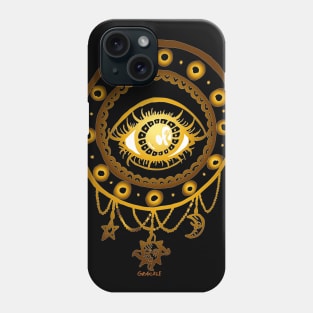 Gold Mystic Eye Phone Case