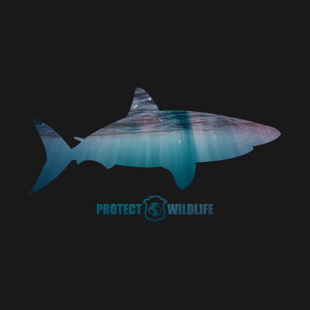 Protect Wildlife - Nature - Shark Silhouette by JTYDesigns