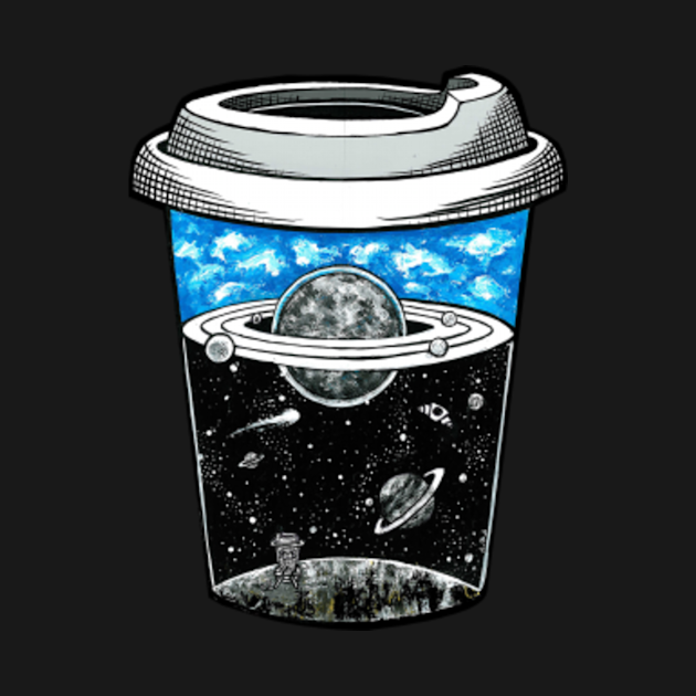 Space coffee - Space Coffee - T-Shirt | TeePublic