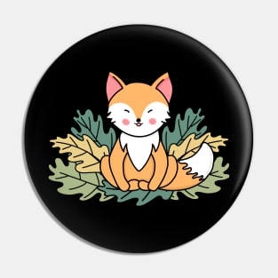 Cutie Yoga Fox Pin