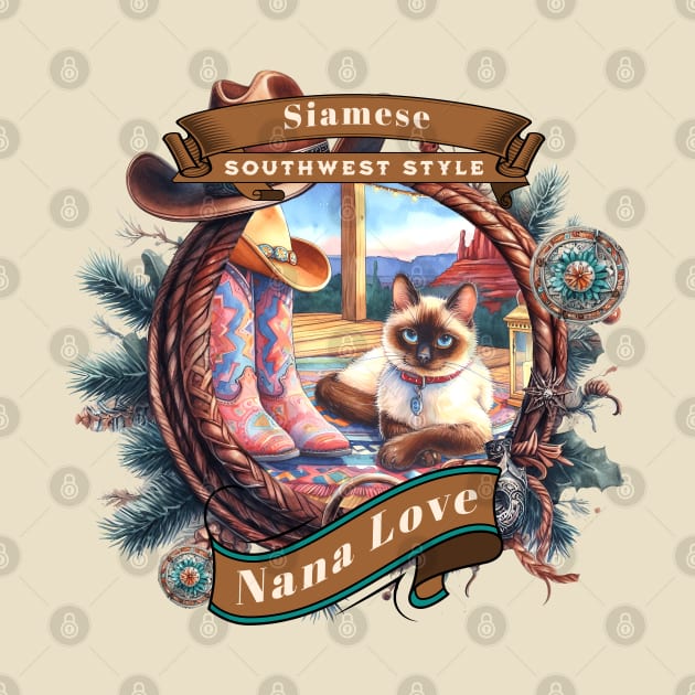 Southwest Sedona Country Cat Nana Love 5CZ by catsloveart