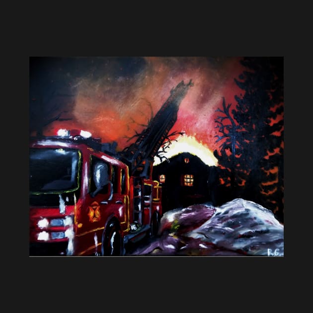 Firetruck by RG Illustration