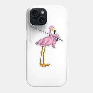 Flamingo Fishing Fisher Fishing rod Phone Case