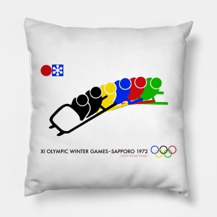 Sapporo Bobsledding (1972) Pillow