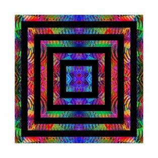 colorful trippy squares T-Shirt