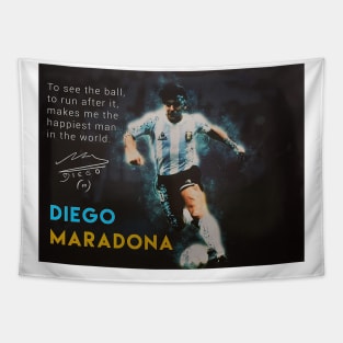 Maradona Qoutes Tapestry