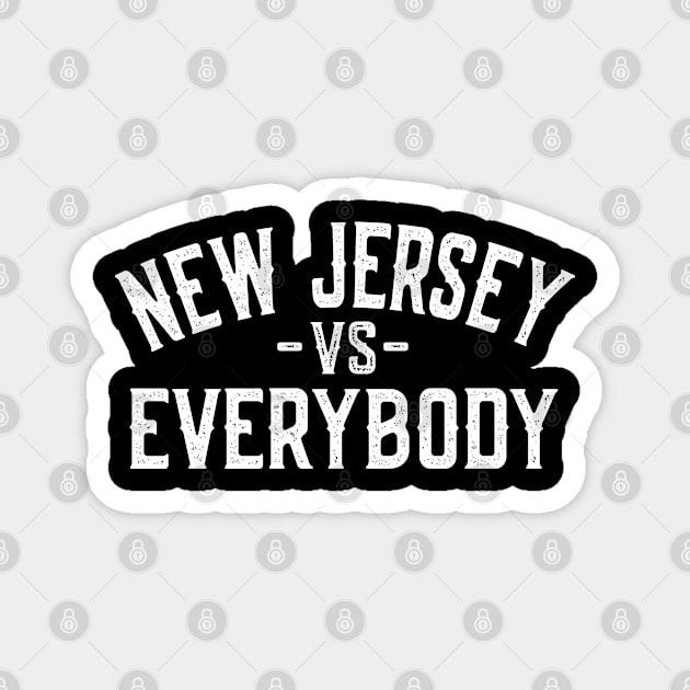 New Jersey vs Everybody Magnet by Jas-Kei Designs