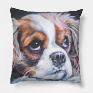 cavalier king charles spaniel fine art painting Pillow