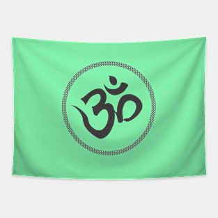 Spiritual Om Yoga Meditation Symbol Tapestry