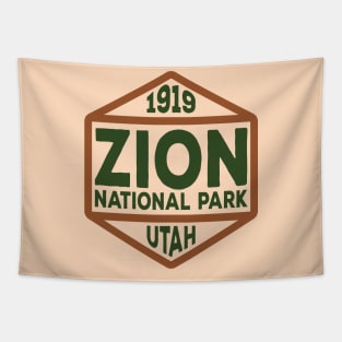 Zion National Park badge Tapestry