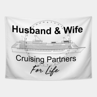 Wife Husband Anniversary Cruise Couples Anniversary Tapestry