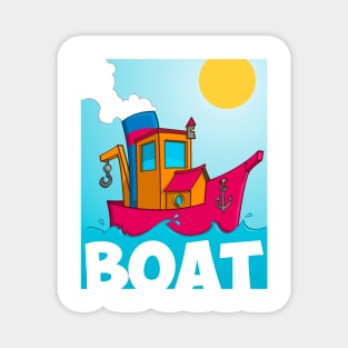 Tugboat illustration Magnet