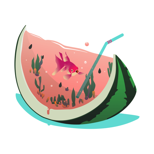 Watermelon Fish by LI1L