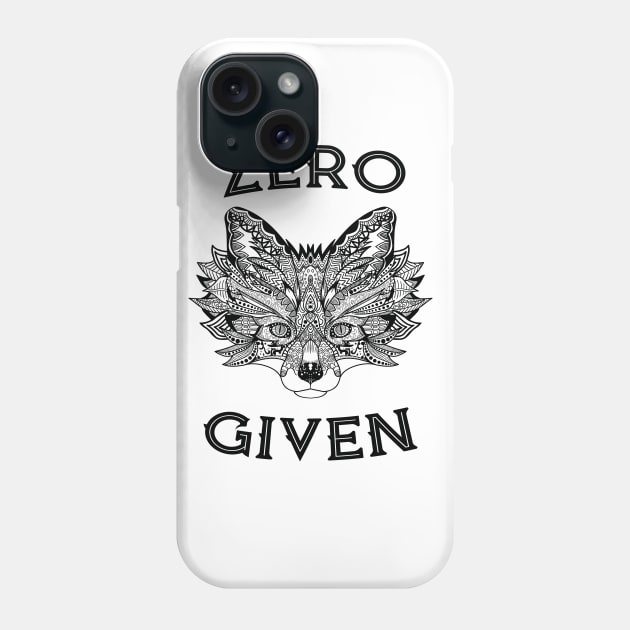 Zero Fox Given Funny Tee Pen and Ink Cute illustration T-Shirt Phone Case by g14u