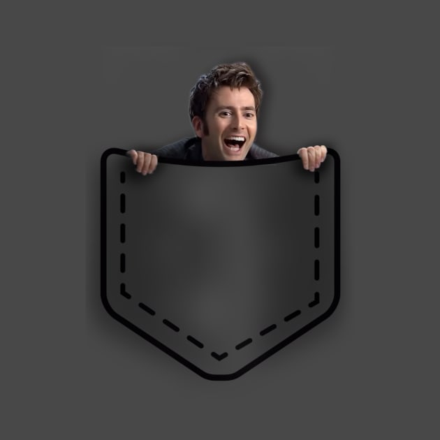 David Tennant Doctor Who Pocket Funny by daviujin