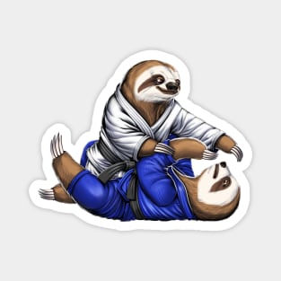 Sloth Jiu-Jitsu Wrestlers Magnet