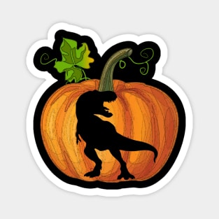 Tiger in pumpkin Magnet