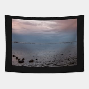 Rocks and sea breakers off the Frisian coast, Netherlands Tapestry
