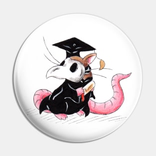 Plague Rat Grad Pin