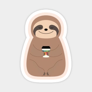 Sloth Coffee Time Magnet