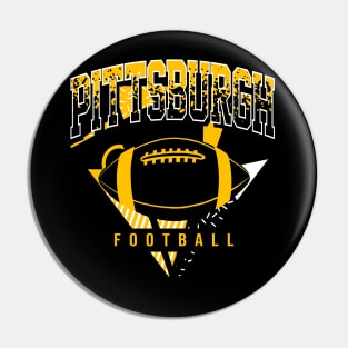 Pittsburgh Football Retro Throwback Pin