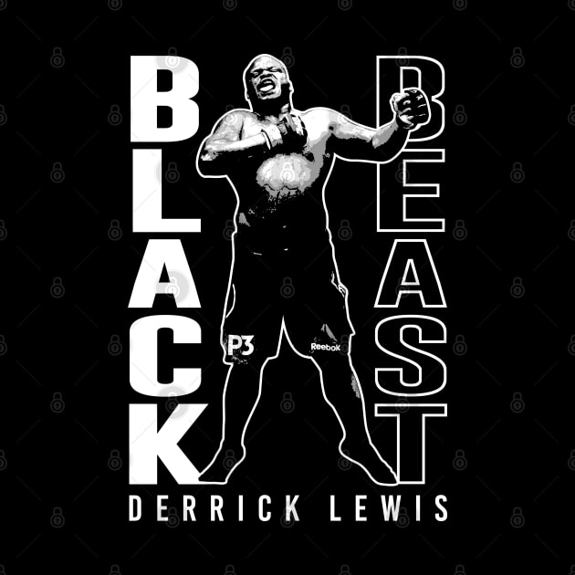 Derrick ''The Black Beast'' Lewis by MMAMerch