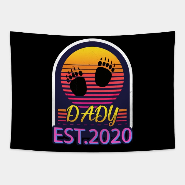 Father day promoted dady EST.2020 gift Tapestry by JHFANART