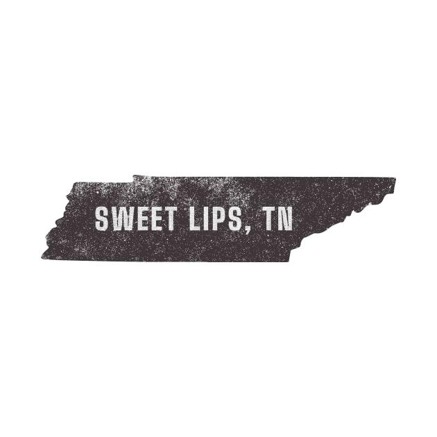 Sweet Lips - Map (Distressed) by Where?!? Apparel