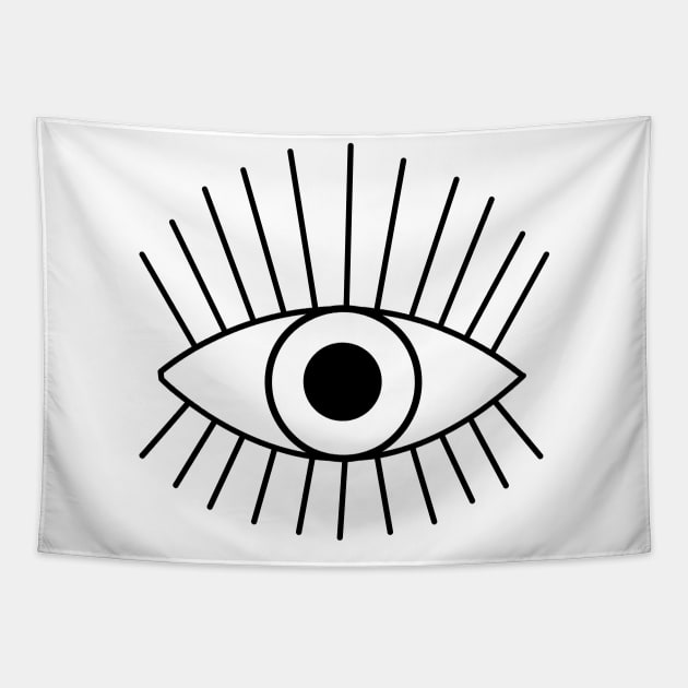 Mystic Eye Tapestry by MinimalLineARt