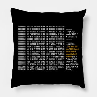 Celebrating the Birth of Bitcoin: Commemorate the Genesis Block Pillow