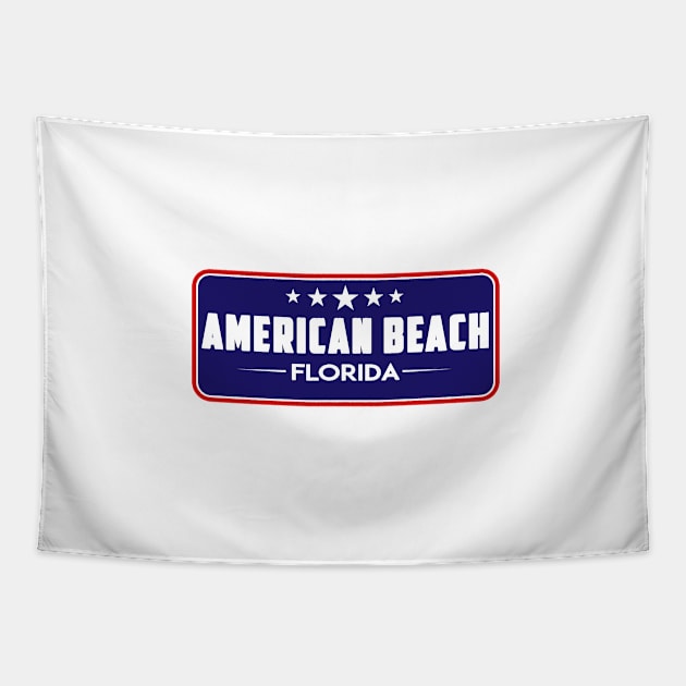 American Beach Florida Tropical Beach Surfing Surf  Vacation FL Tapestry by DD2019