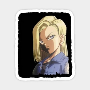 ANDROID 18 MERCH VTG Magnet