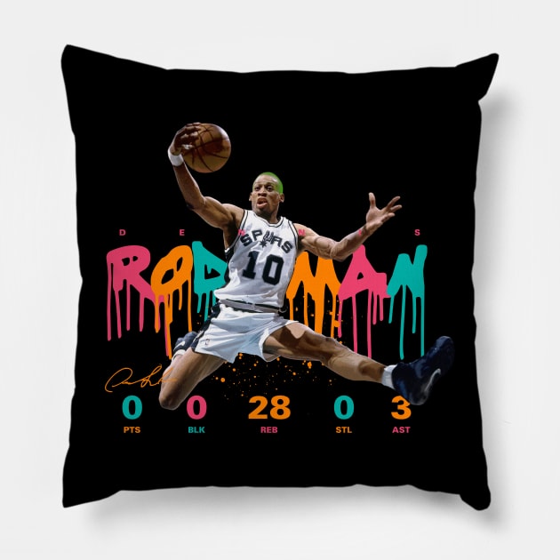 Dennis Rodman Pillow by Juantamad