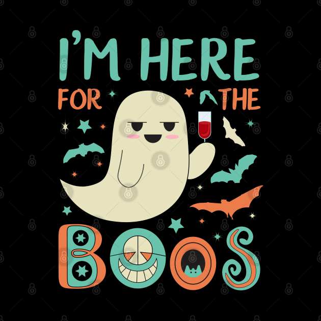 Here for the boos Halloween tee by Cyrah's Collection