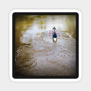 Rowing Rowers in Color - Do what you Love, Rowing Magnet