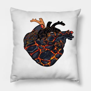 lava rock heart Pillow