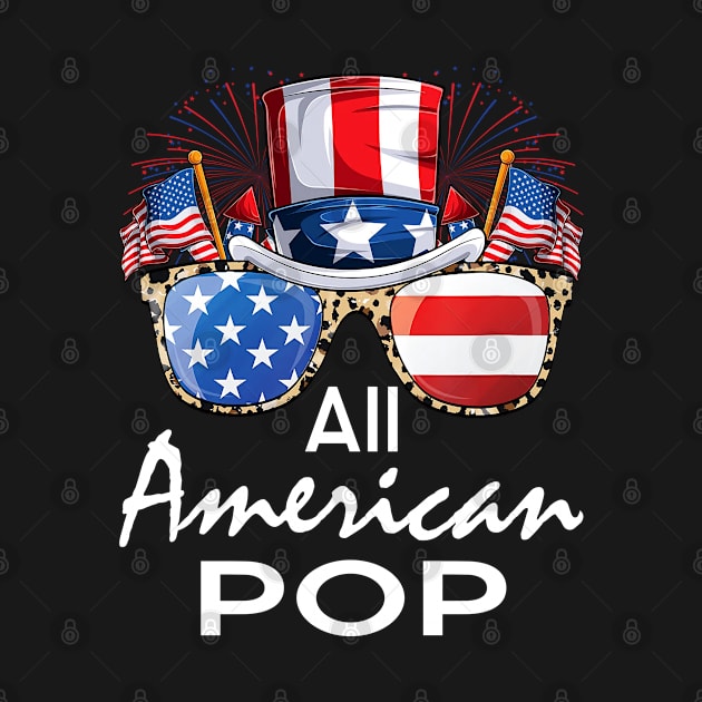 All American Pop 4th of July USA America Flag Sunglasses by chung bit