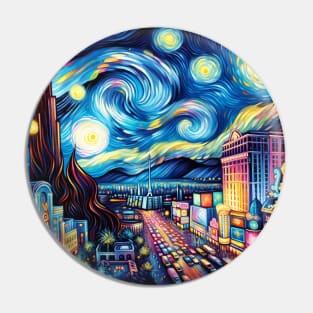 Las Vegas Strip Starry Night - Beautiful Iconic Places Pin