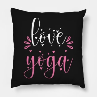 Love Yoga Quotes Pillow