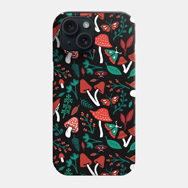 Mushrooms Phone Case by Fabrr