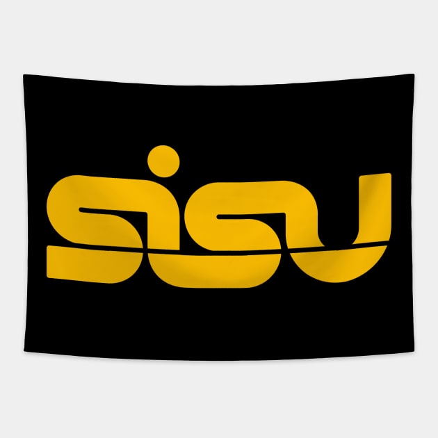 SISU Logo - mellow yellow Tapestry by SISU Extracts
