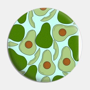 Avocado Pattern in Green Pin