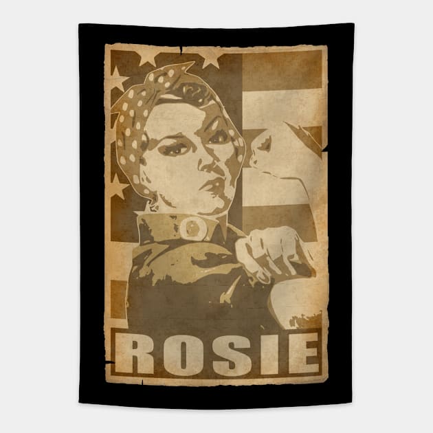 Rosie The Riveter We Can Do it American Propaganda Poster Tapestry by Nerd_art