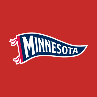 Minnesota Pennant - Red T-Shirt