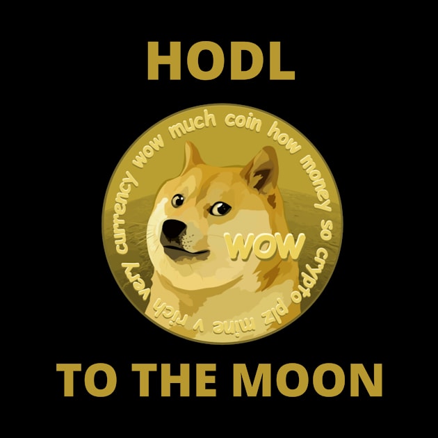 DOGECOIN TO THE MOON, Cryptocurrencies, Blockchain , Bitcoin by Utopia Shop