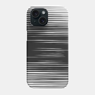 Black and White Lines Phone Case