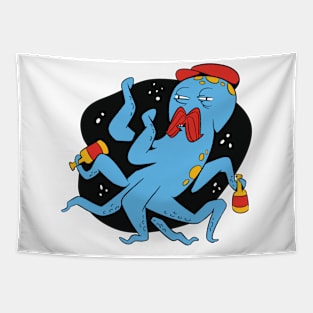 Drunk Octopus Tapestry